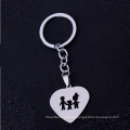 Stainless Steel I LOVE YOU Forever Family Heart Charm Key Chain Gift